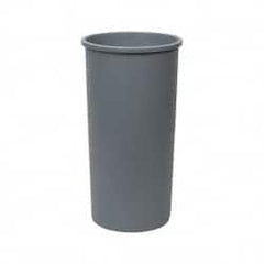 Rubbermaid - 22 Gal Gray Round Trash Can - Polyethylene, 30-1/8" High - Exact Tooling