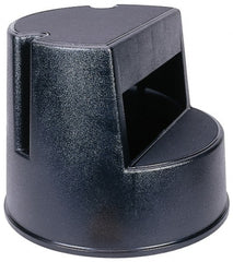 Rubbermaid - 13" High x 16" Wide x 16" Deep, Black Step Stool with Retractable Rubber Casters - Plastic - Exact Tooling