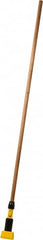 Rubbermaid - 60" Hardwood Quick Connect Mop Handle - 5" Wet Mop Head Band, Plastic Connector, Use with Wet Mops - Exact Tooling