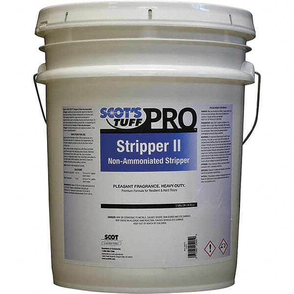 Scot's Tuff - 5 Gal Pail Stripper - Use on Metal Interlock Finishes, Polymer Finishes, Wax Finishes - Exact Tooling