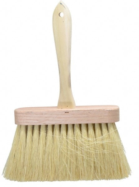 PRO-SOURCE - Tampico Surface Preparation Kalsomine Brush - 4" Bristle Length, 6-1/2" Wide, Wood Handle - Exact Tooling