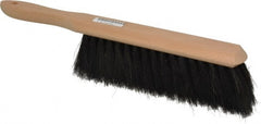 PRO-SOURCE - Horsehair Counter Duster - 2-1/2" Bristle Length, 9" Long Head, Hardwood Handle, Black - Exact Tooling