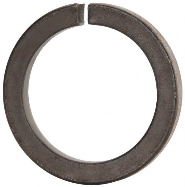 Value Collection - 3", 2.008" ID, 0.458" Thick Split Lock Washer - Grade 8 Spring Steel, Uncoated, 2.008" Min ID, 2.039" Max ID, 4.074" Max OD - Exact Tooling