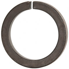 Value Collection - 3", 2.008" ID, 0.458" Thick Split Lock Washer - Grade 8 Spring Steel, Uncoated, 2.008" Min ID, 2.039" Max ID, 4.074" Max OD - Exact Tooling