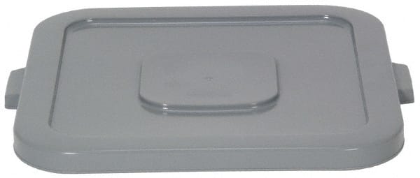 Continental - Square Lid for Use with 48 Gal Square Trash Cans - Gray, Structolene, For Huskee Trash Cans - Exact Tooling