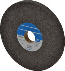 Norton - 6" Diam, 1/2" Face Width, 1" Center Hole, Fine Grade, Silicon Carbide Deburring Wheel - Convolute, Hard Density 9 Grade, 6,000 RPM - Exact Tooling