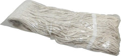 PRO-SOURCE - 5" White Head Band, Large Cotton Cut End Mop Head - 4 Ply, Clamp Jaw Connection, Use for General Purpose - Exact Tooling