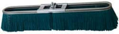 PRO-SOURCE - 18" Rough Surface Polypropylene Push Broom - 3" Bristle Length, Metal Block, Bolt-On Handle Connection - Exact Tooling