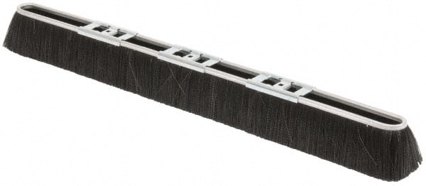PRO-SOURCE - 36" Rough Surface Polypropylene Push Broom - 3" Bristle Length, Metal Block, Bolt-On Handle Connection - Exact Tooling