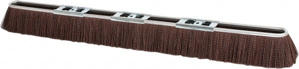 PRO-SOURCE - 36" Rough Surface Polypropylene Push Broom - 3" Bristle Length, Metal Block, Bolt-On Handle Connection - Exact Tooling