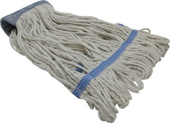 PRO-SOURCE - 5" Blue Head Band, Medium Cotton Loop End Mop Head - 4 Ply, Use for General Purpose - Exact Tooling