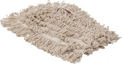 PRO-SOURCE - 36" Long x 5" Wide Yarn Blend Dust Mop Head - Snap-On, Red, Looped Head, Launderable - Exact Tooling