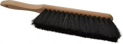 PRO-SOURCE - Horsehair Counter Duster - 2-1/2" Bristle Length, 8" Long Head, Hardwood Handle, Black - Exact Tooling