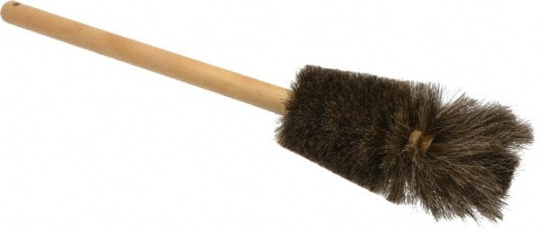 Made in USA - Tampico Food Service Brush - 5-3/4" x 4-1/2" Long x 4-1/2" Wide Head, 5-3/4" OAL, White, Wood Block - Exact Tooling