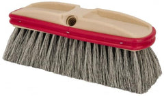 PRO-SOURCE - 10" Overall Length, Vehicle Wash Brush - Natural Colored Tampico Bristles - Exact Tooling