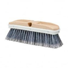 PRO-SOURCE - 10" OAL, Vehicle Wash Brush - Gray Plastic Bristles - Exact Tooling