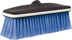 PRO-SOURCE - 10" Overall Length, Vehicle Wash Brush - Blue and Black, Plastic Bristles - Exact Tooling