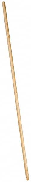 PRO-SOURCE - 54 x 15/16" Wood Handle for Push Brooms - Threaded Connection, Tan - Exact Tooling
