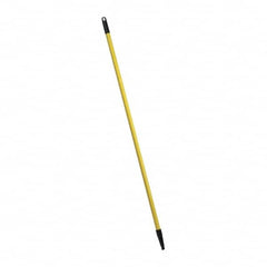 PRO-SOURCE - 48 x 1" Fiberglass Handle for Push Brooms - Threaded Connection, Yellow - Exact Tooling