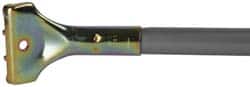 PRO-SOURCE - 60 x 1" Metal Handle for Steel Channel Push Brooms - Bolt-On Connection, Gray - Exact Tooling