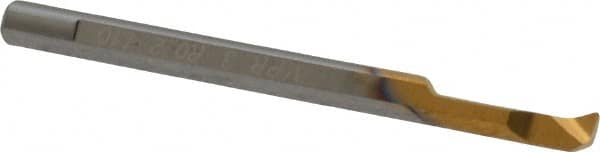 Carmex - 0.12" Min Bore Diam, 0.39" Max Bore Depth, 3mm Shank Diam, Profile Boring Bar - 0.008" Corner Radius, Right Hand Cut, Solid Carbide, Bright Finish - Exact Tooling