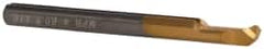Carmex - 0.16" Min Bore Diam, 0.39" Max Bore Depth, 4mm Shank Diam, Profile Boring Bar - 0.008" Corner Radius, Right Hand Cut, Solid Carbide, Bright Finish - Exact Tooling