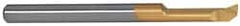 Carmex - 0.16" Min Bore Diam, 0.59" Max Bore Depth, 4mm Shank Diam, Profile Boring Bar - 0.008" Corner Radius, Right Hand Cut, Solid Carbide, Bright Finish - Exact Tooling