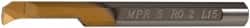 Carmex - 0.2" Min Bore Diam, 0.59" Max Bore Depth, 5mm Shank Diam, Profile Boring Bar - 0.008" Corner Radius, Right Hand Cut, Solid Carbide, Bright Finish - Exact Tooling