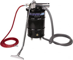 Guardair - 30 Gal Steel Tank, Air Powered Pneumatic Canister Wet/Dry Vacuum - 10 Peak hp, 20' Hose Fitting, Cartridge Filter, Accessories Included - Exact Tooling