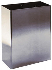 Made in USA - 7 Gal Rectangle Paper Towel Waste Receptacle - Stainless Steel, 17.0000" High x 6-1/2" Wide - Exact Tooling