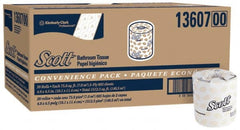 Scott - 4" Sheet Width, Standard Roll Toilet Tissue - 605 Sheets per Roll, 2 Ply, White, Recycled Fiber - Exact Tooling