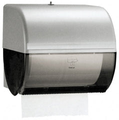 Kimberly-Clark Professional - Hands Free, Plastic Paper Towel Roll Cabinet - 10" High x 10-1/2" Wide, 1 Roll 8", Smoke (Color) - Exact Tooling
