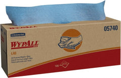 WypAll - L40 Dry General Purpose Wipes - Pop-Up, 9-3/4" x 16-3/8" Sheet Size, Blue - Exact Tooling
