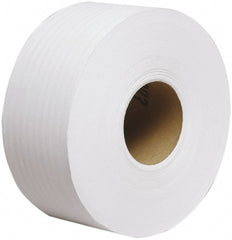 Scott - 2,000' Roll Length x 3.55" Sheet Width, Jumbo Roll Toilet Tissue - Single Ply, White, Recycled Fiber - Exact Tooling