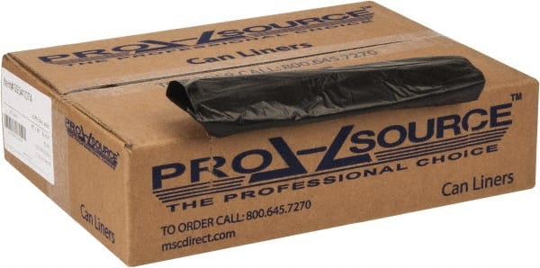 PRO-SOURCE - 0.8 mil Thick, Household/Office Trash Bags - 40" Wide x 46" High, Black - Exact Tooling