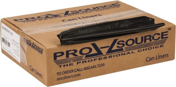 PRO-SOURCE - 0.8 mil Thick, Household/Office Trash Bags - 43" Wide x 48" High, Black - Exact Tooling