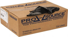 PRO-SOURCE - 1.25 mil Thick, Heavy-Duty Trash Bags - 43" Wide x 48" High, Black - Exact Tooling