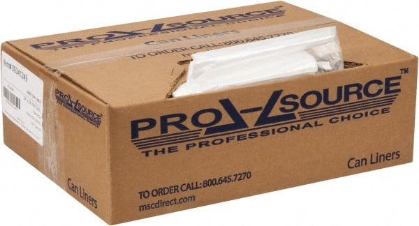 PRO-SOURCE - 0.31 mil Thick, Household/Office Trash Bags - 24" Wide x 33" High, Clear - Exact Tooling