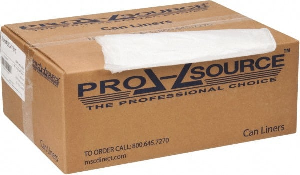 PRO-SOURCE - 0.67 mil Thick, Household/Office Trash Bags - 38" Wide x 60" High, Clear - Exact Tooling