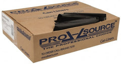 PRO-SOURCE - 0.6 mil Thick, Household/Office Trash Bags - 23" Wide x 24" High, Black - Exact Tooling