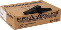 PRO-SOURCE - 0.6 mil Thick, Household/Office Trash Bags - 24" Wide x 31" High, Black - Exact Tooling