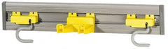 Rubbermaid - 4-1/4" Projection, Plastic Wall Strip Organizer - 18" OAL - Exact Tooling