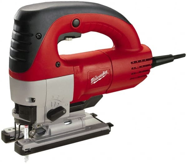 Milwaukee Tool - 6.5 Amp, 3,000 SPM, 1 Inch Stroke Length, Electric Jigsaw - 120V, 12.67 Ft. Cord Length, 45° Cutting Angle - Exact Tooling