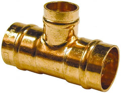 B&K Mueller - 3/4 x 1/2 x 1/2" Copper Pipe Tee - C x C x C, Presoldered - Exact Tooling