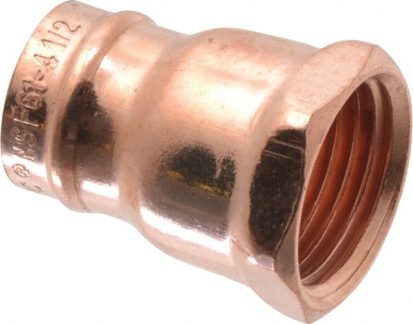 B&K Mueller - 1/2" Copper Pipe Female Adapter - C x F, Presoldered - Exact Tooling
