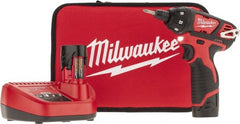 Milwaukee Tool - 12 Volts, Lithium-Ion Battery, Pistol Grip Cordless Screwdriver - 500 RPM, 150 Inch/Lbs. Torque - Exact Tooling