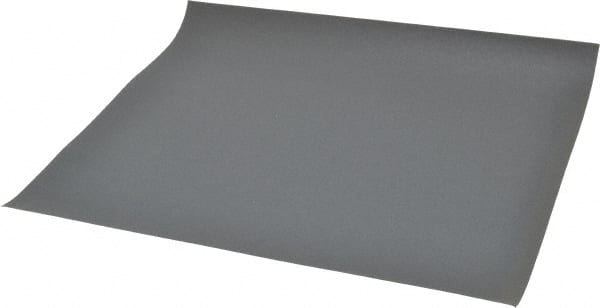 Norton - 240 Grit, Silicon Carbide Sanding Sheet - 11" Long x 9" Wide, Very Fine Grade, B Weighted Paper Backing - Exact Tooling