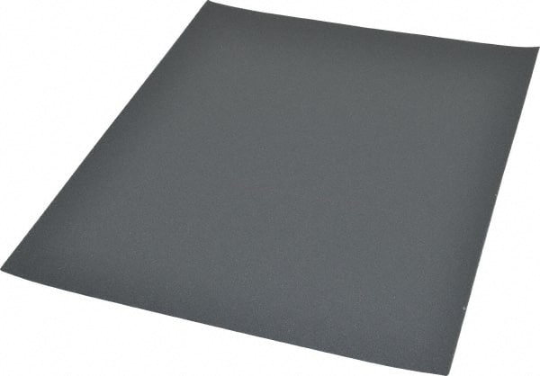 Norton - 280 Grit, Silicon Carbide Sanding Sheet - 11" Long x 9" Wide, Extra Fine Grade, B Weighted Paper Backing - Exact Tooling