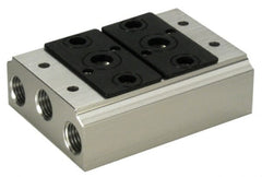 ARO/Ingersoll-Rand - 1/2", 1/2" 2 Station Manifold Stacking Solenoid Valve - For Use with 2 Station - Exact Tooling