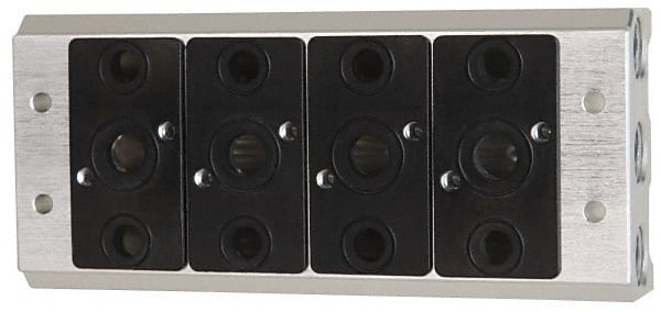 ARO/Ingersoll-Rand - 1/2", 1/2" 4 Station Manifold Stacking Solenoid Valve - For Use with 4 Station - Exact Tooling